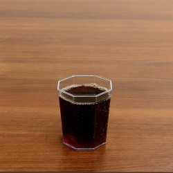 Vaso Octogonal Cristal PS 200 cc (caja x 150 unidades)
