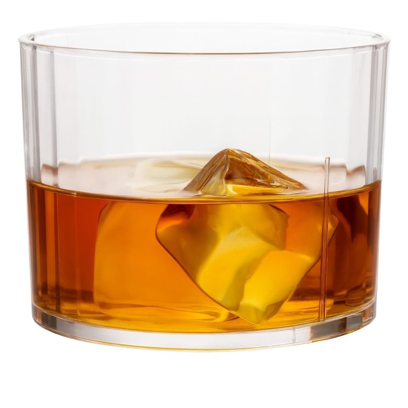 Vaso Whisky Plástico Cristal 200 cc (x 50 unidades)