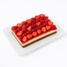 Plato con  blonda Plástico Blanco 2 Kgs (27 x 39 cm) x 10 u