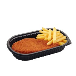 Bandeja Negra 106 Apta Micro Oval (x 100 unidades)