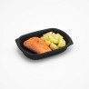 Bandeja Negra SUSHI con tapa cristal Cotnyl (15 x 19 cm) x 50 unid