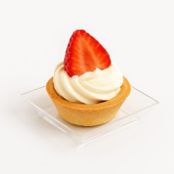Mini Plato Cuadrado Darnel Cristal 6,4 x 6,4 cm (x 24 unidades)