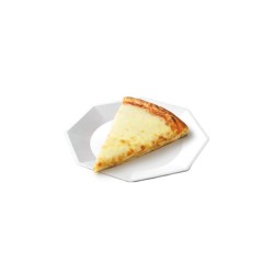 Plato Octogonal Postre 17 cm Blanco (x 10 unidades)