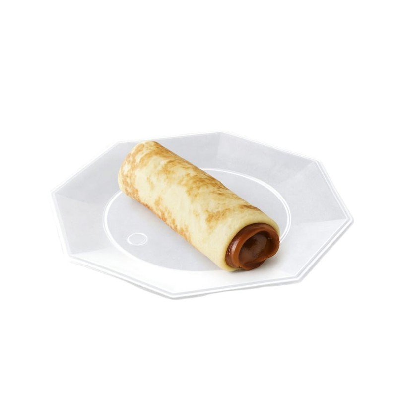 Plato Octogonal Postre 17 cm Transparente (x 10 unidades)