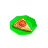 Plato Octogonal Postre 17 cm Verde (x 10 unidades)