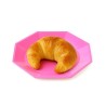 Plato Octogonal Postre 17 cm Rosa Pastel (x 10 unidades)