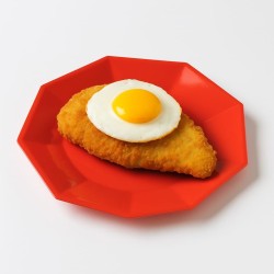 Plato Octogonal Grande 22 cm Rojo (x 10 unidades)