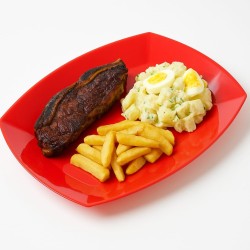 Plato / Bandeja PP Koval 20 x 28 cm Rojo (x 10 unidades)