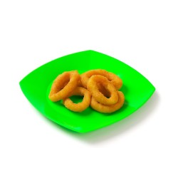 Plato PP Cuadrado Koval 22 cm Verde (x 10 unidades)