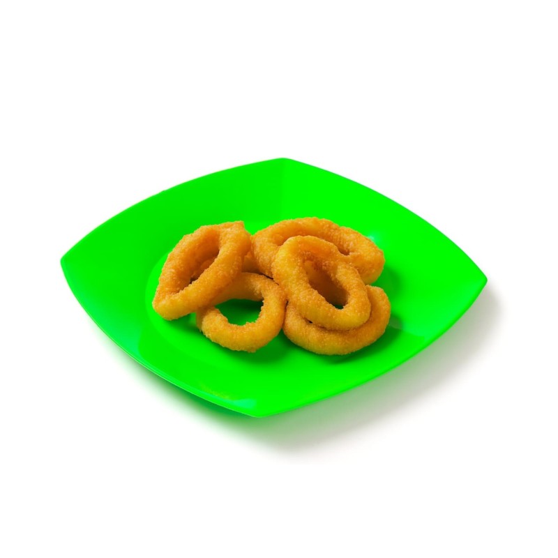 Plato PP Cuadrado Koval 22 cm Verde (x 10 unidades)