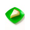 Plato Postre PP Cuadrado Koval 17 cm Verde (x 10 unidades)