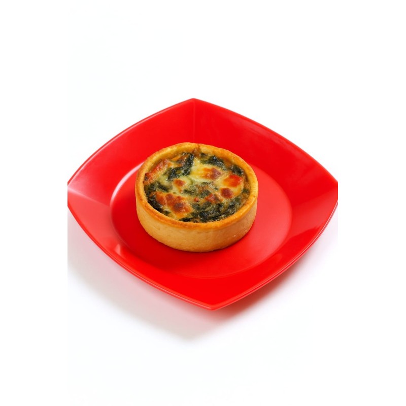 Plato Postre PP Cuadrado Koval 17 cm Rojo (x 10 unidades)