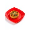 Plato Postre PP Cuadrado Koval 17 cm Rojo (x 10 unidades)