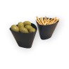 Cazuela / Pote Plástico Negro Darnel 180 cc (pack x 12 unidades)