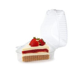 Blister PET Cristal Triángular Porción Torta (11 cm h: 7 cm) x 50 unid.