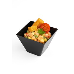 Mini Pote Cuadrado Darnel Negro 5 x 5 cm (h: 4 cm) x 24 unidades