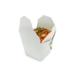 Cajitas Chinas / Wok en Cartulina Blanca (x 10 unidades)