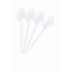 Cucharas de postre cristal (x 100 unidades)