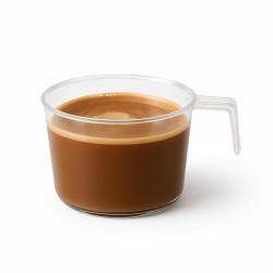 Taza plástica CRISTAL p/café 110 cc (x 50 unidades)