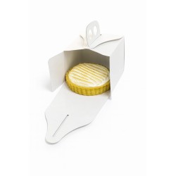Estuche Blanco c/ manija Porción Torta (12 x 12 h: 10 cm) x 10 unidades