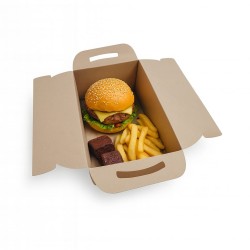 Caja DELIVERY Cartulina BIO 18 20,5 x 12,5 h: 7,5 cm (x 10 unidades)