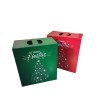 Maletin Navideño/Felices Fiestas VERDE (30 x 16 x 34 cm) x unidad