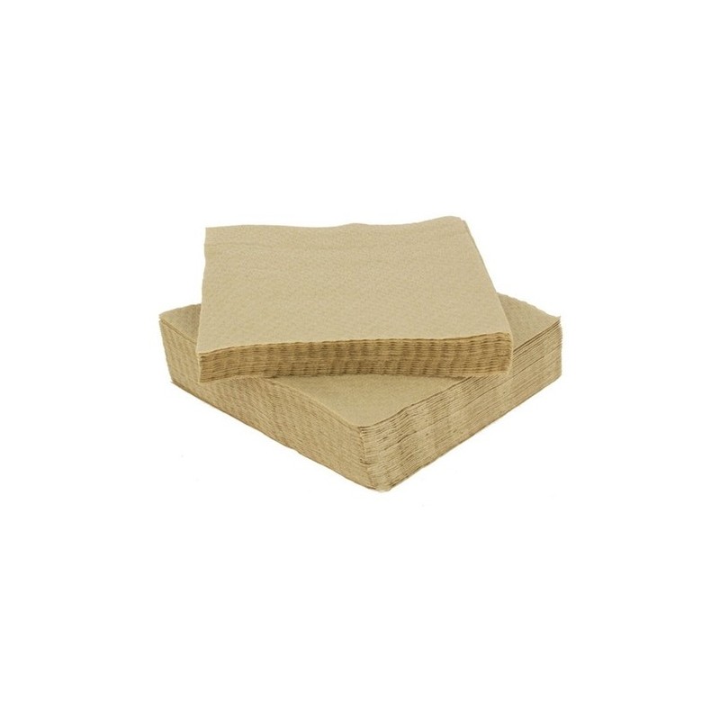 Servilletas ECO Kraft Beige 18 x 18 cm (caja x 2000 unidades)