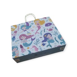 Bolsa Papel *Sirenitas* 32 x 10 x 30 cm c/ manija