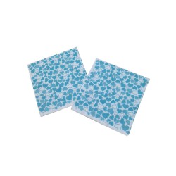 Servilletas Bouquet D/P 33 x 33 Corazón Turquesa (x 25 unidades)