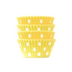 Pirotin Nro 10 Amarillo c/ Lunares Blancos (pack x 50 unidades)
