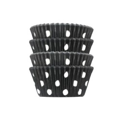 Pirotin Nro 10 Negro c/ Lunares Blancos (pack x 50 unidades)