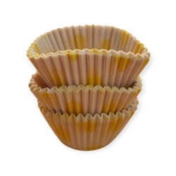 Pirotin Nro 9 Blanco c/ Lunares Amarillos (pack x 50 unidades)