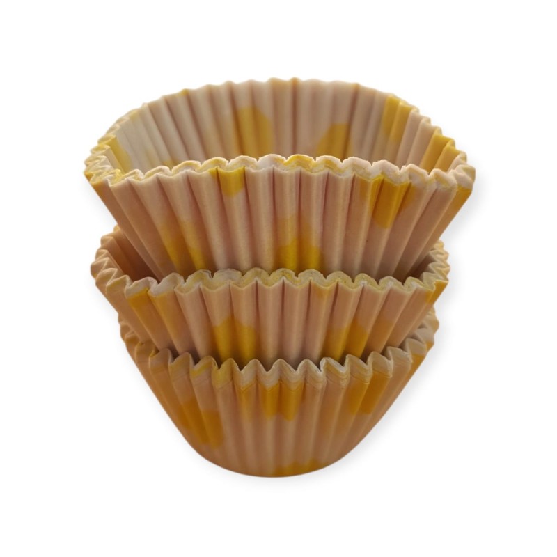 Pirotin Nro 9 Blanco c/ Lunares Amarillos (pack x 50 unidades)