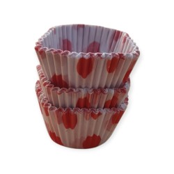 Pirotin Nro 9 Blanco c/ Lunares Rojo (pack x 50 unidades)