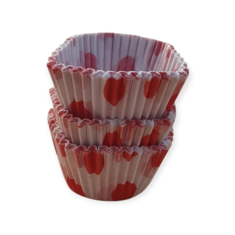 Pirotin Nro 9 Blanco c/ Lunares Rojo (pack x 50 unidades)