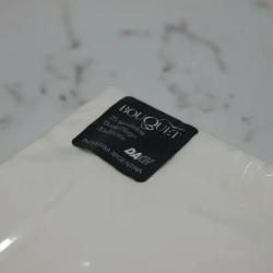 Servilletas Bouquet D/P 33 x 33 Blancas (pack x 25 unidades)