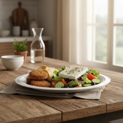 Plato TAMI Blanco Redondo 23 cm Resistente (x 20 unidades)