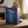 Caja Navideña / Maletin Felices Fiestas AZUL (30 x 16 x 34 cm) x unidad