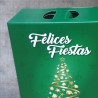 Caja Navideña / Maletin Felices Fiestas VERDE (30 x 16 x 34 cm) x unidad