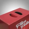 Caja Navideña / Maletin Felices Fiestas ROJO (30 x 16 x 34 cm) x unidad