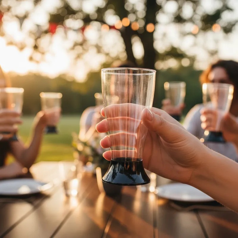 Copa IMPERIAL 350 cc Pie NEGRO (caja x 60 unidades)