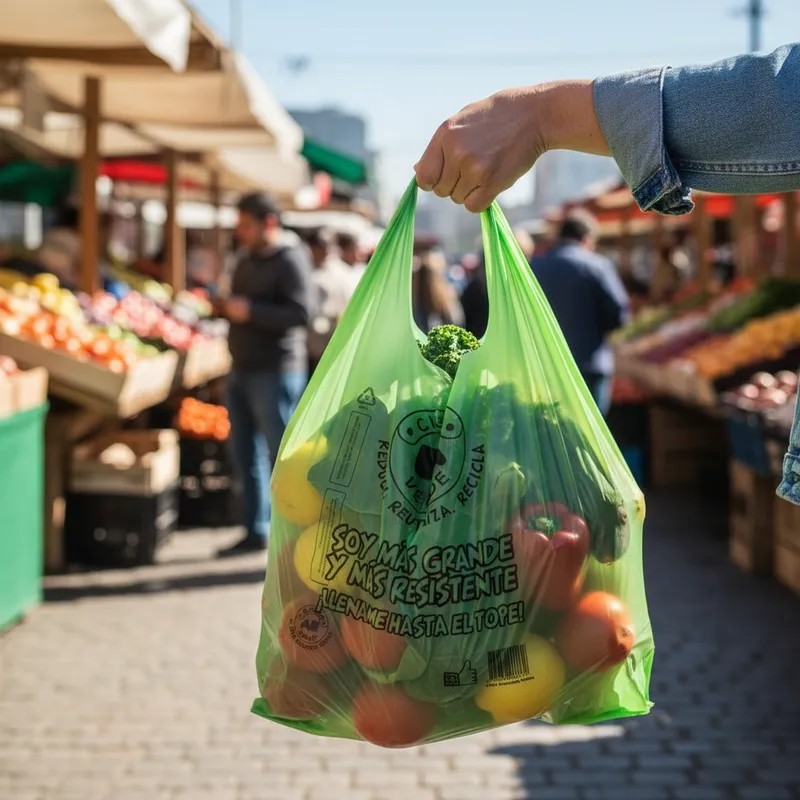 Camisetas A/D *CIUDAD* 45 x 55 VERDE (x 100 unidades)