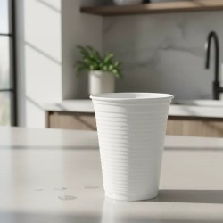 Vaso plástico blanco 180 cc- x 100 unidades