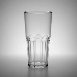 Vaso Facetado PS 400 cc Plástico Cristal (x 30 unidades)