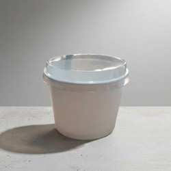 Tapa Plástica Pote Polipapel 750 / 1000 ml (x 100 unidades)