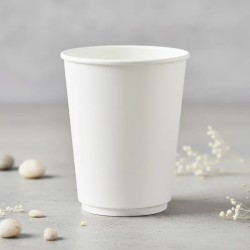 Vaso Polipapel 8 oz Doble Pared Blanco (x 100 unidades)