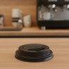 Tapa Domo Negra Vaso Polipapel 12 oz (x 100 unidades)