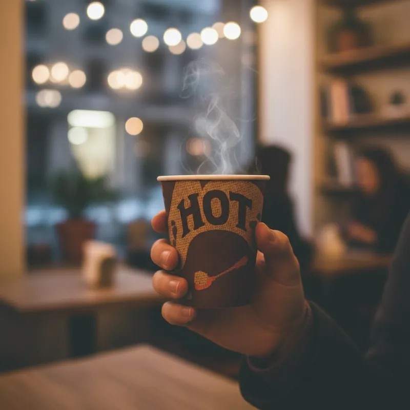 Vaso Polipapel 4 oz Impresión HOT (x 100 unidades)