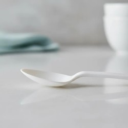 Cucharas de postre blanca (x 100 unidades)