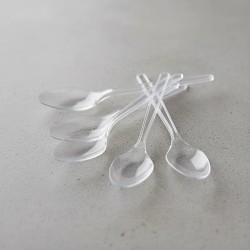 Cucharas Plásticas SUNDAE Cristal (caja x 1000 unidades)